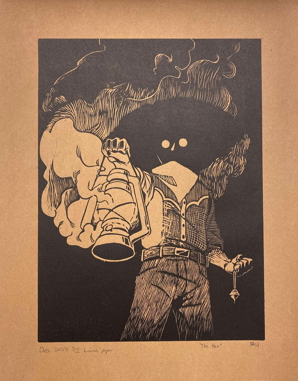 The Hex - Woodblock Print