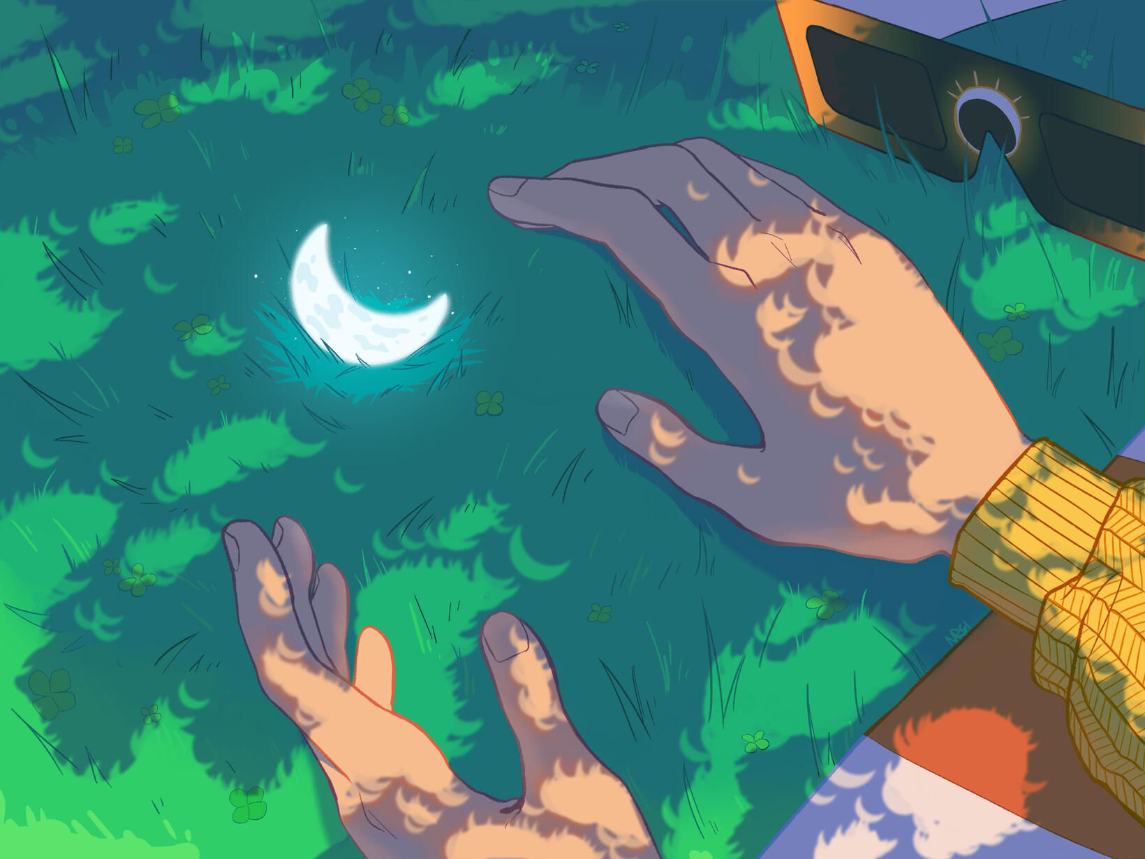 Crescents during the Eclipse