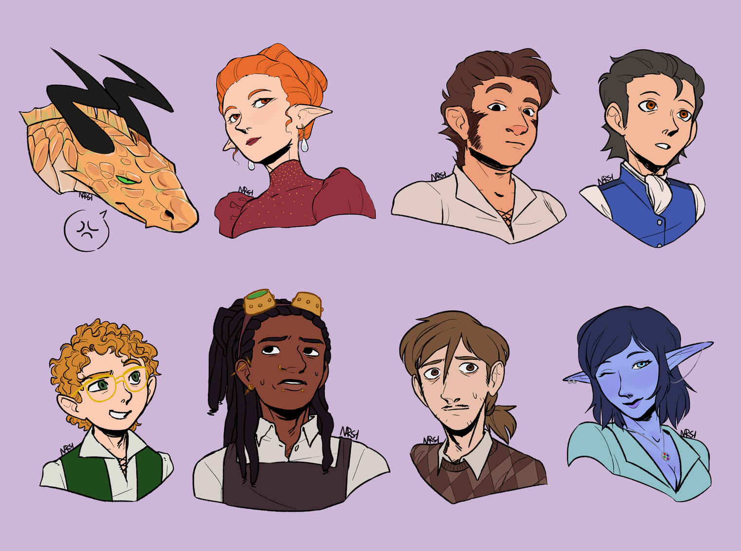 NPCs - D&D character headshots